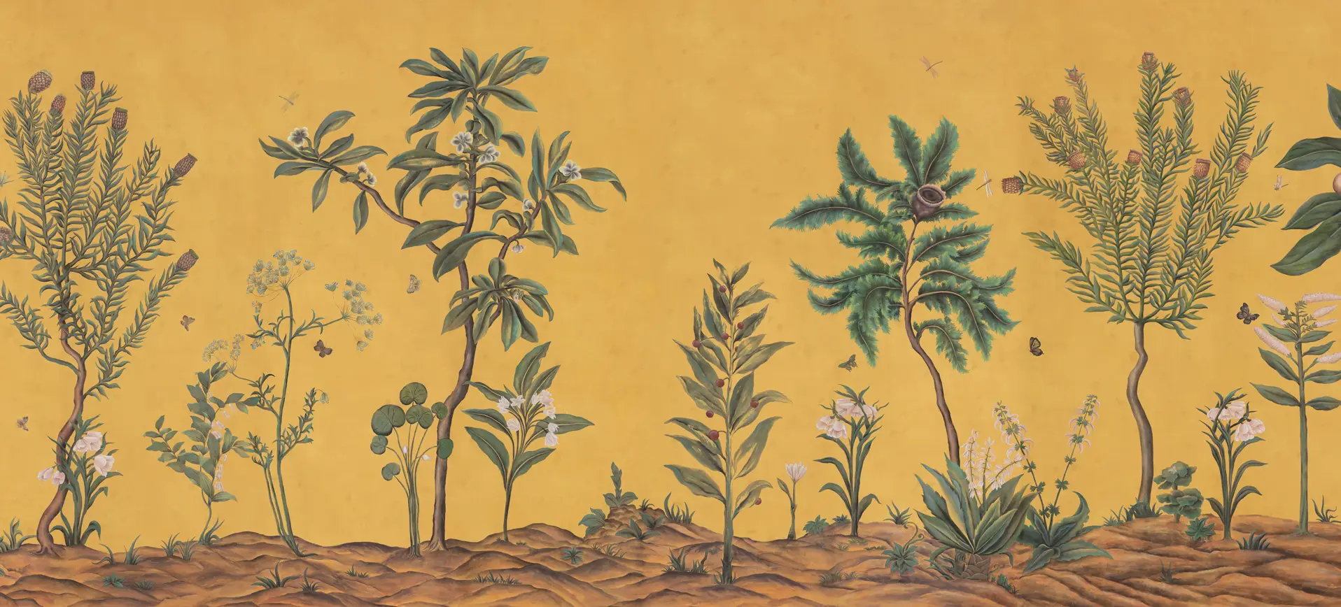 Special colourway on Yellow Ochre dyed silk