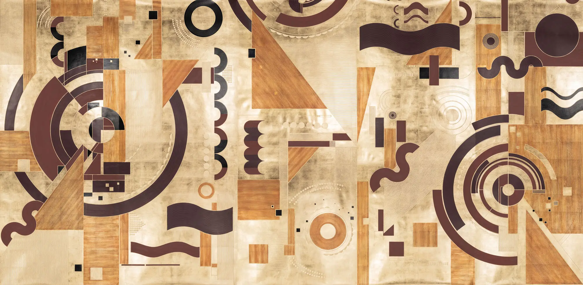 Bas Relief on Deep Rich Gold gilded paper