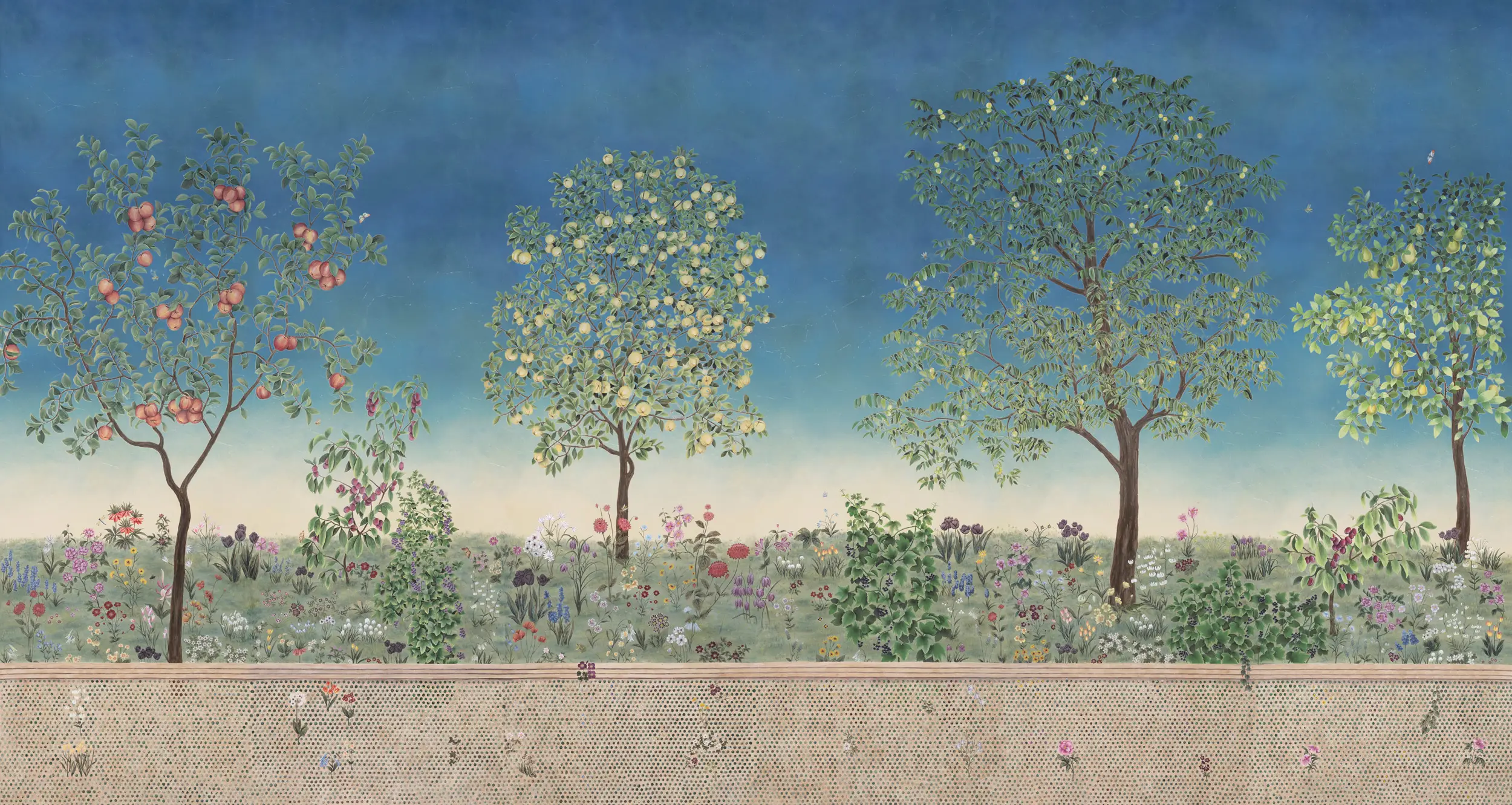 Original colourway on painted Xuan paper