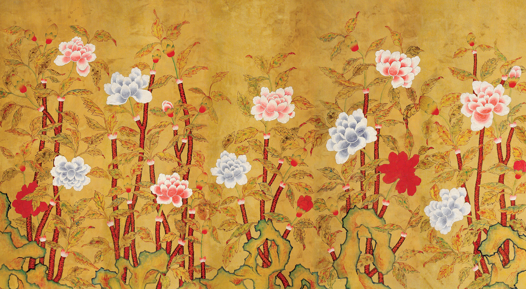 Original colourway on Edo Golden Brown painted silk