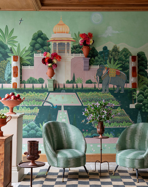 Now at Nicky Rising Ltd: de Gournay Hand-Painted Wallpaper