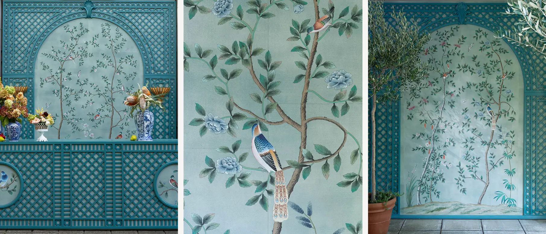 The Botanist Embroidered Wallpaper