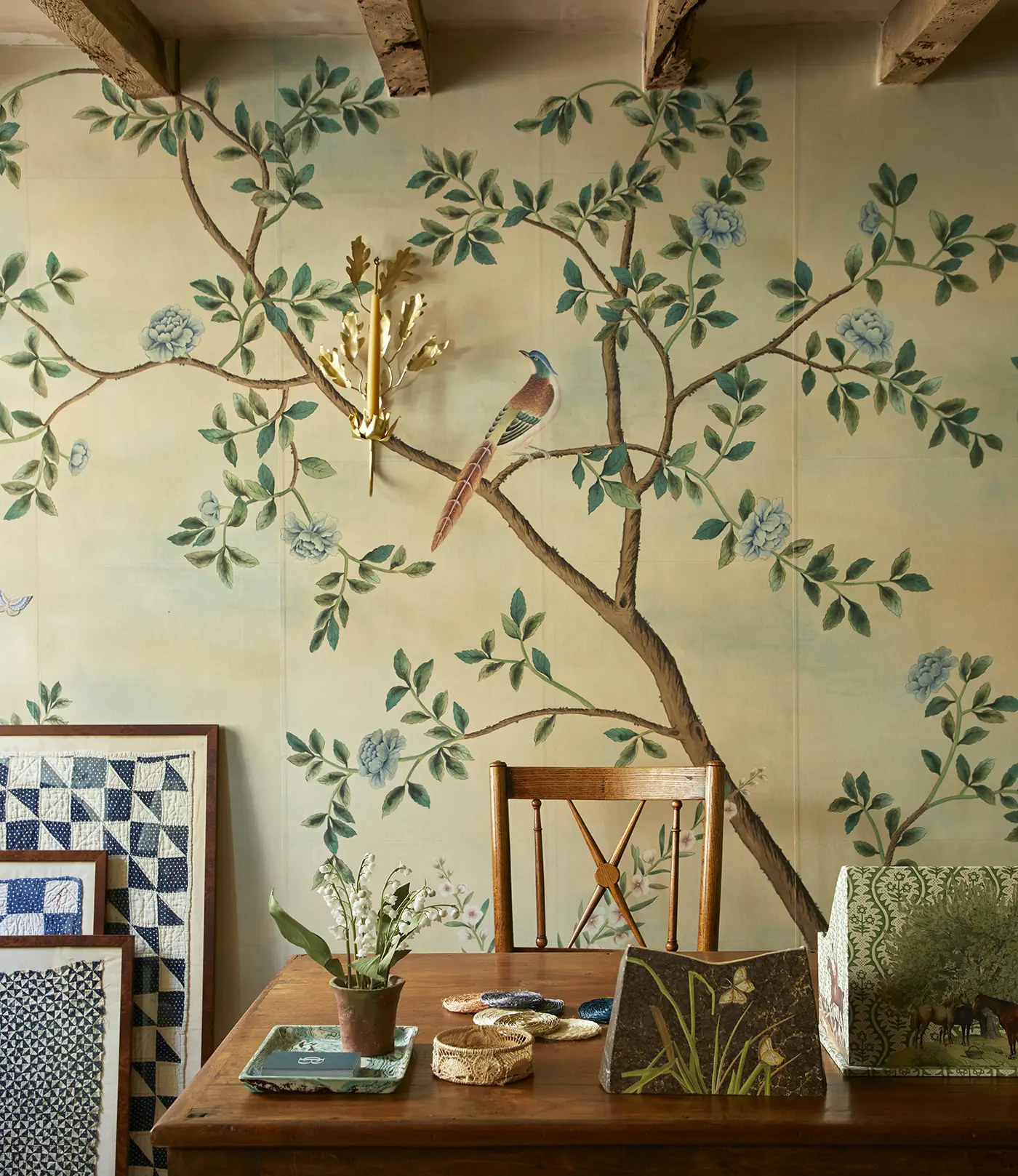 de Gournay- Hand painted wallpaper and fabrics