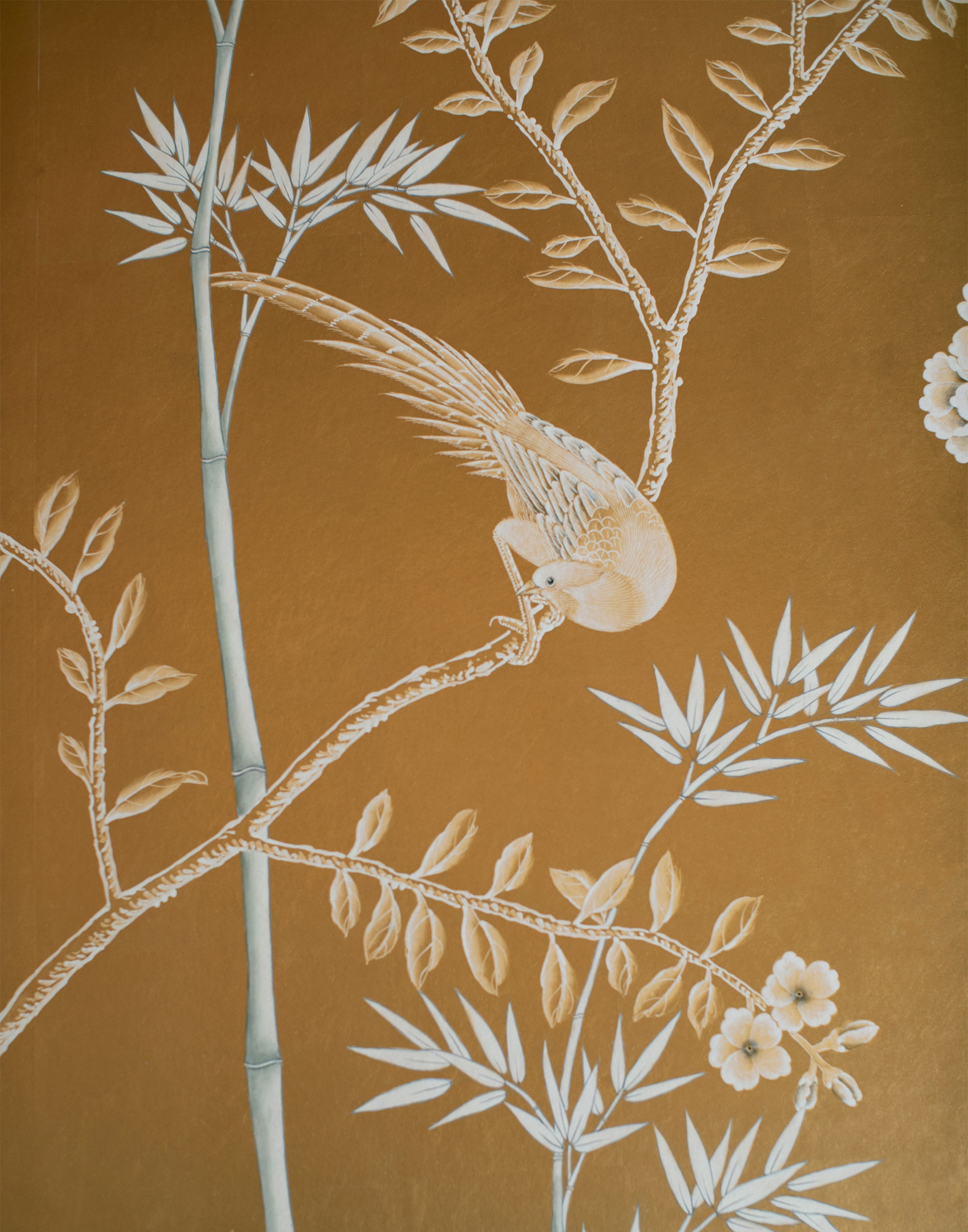'Portobello' in Special Colourway SC-44 on Deep Rich Gold gilded paper