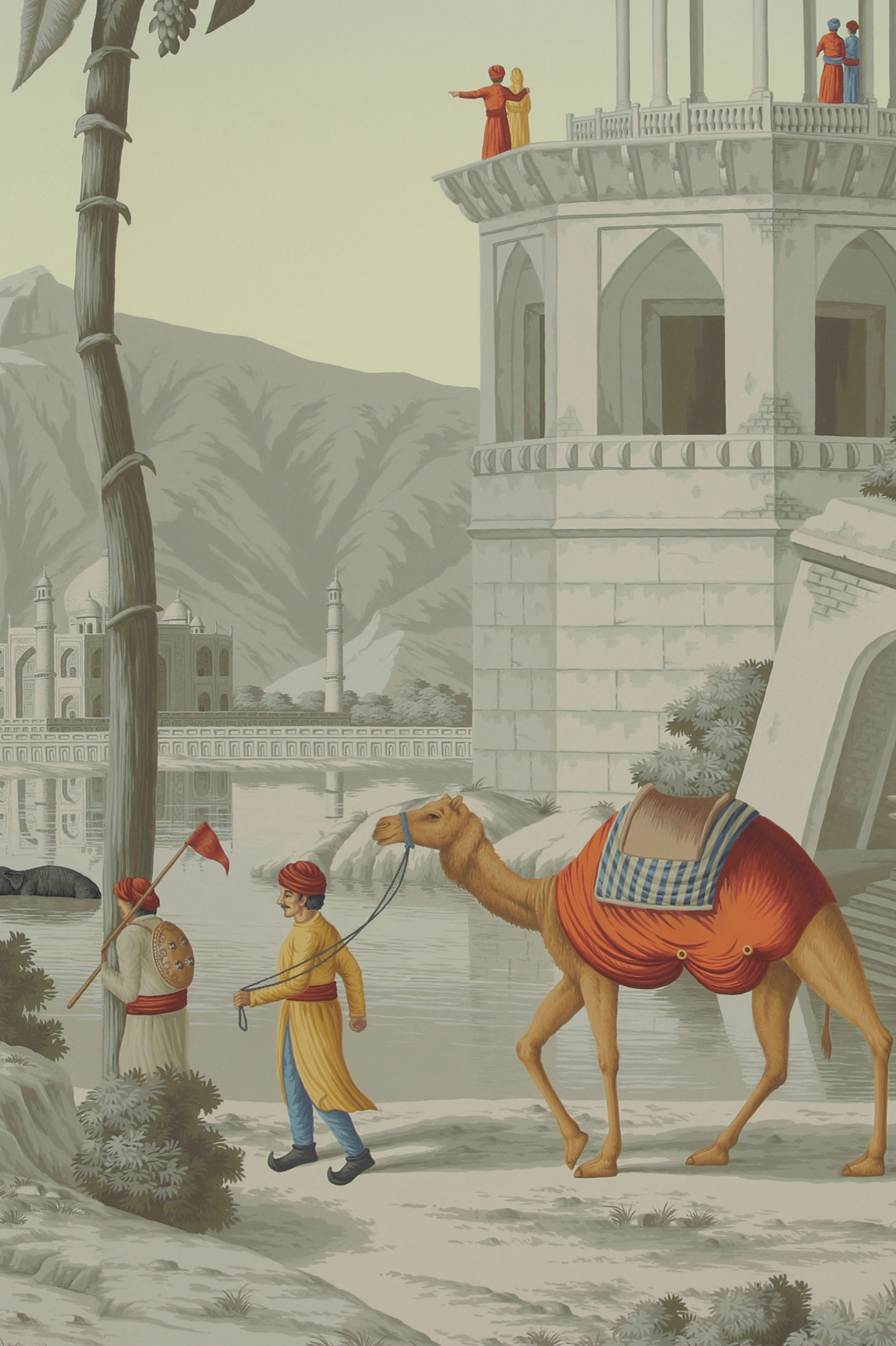 'Early Views of India' in Paille design colours on Eden scenic paper