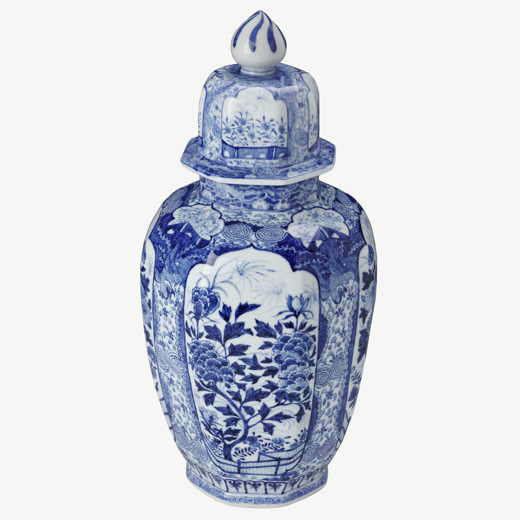 Kimberly Famille Rose Octagonal Mei Ping Jar