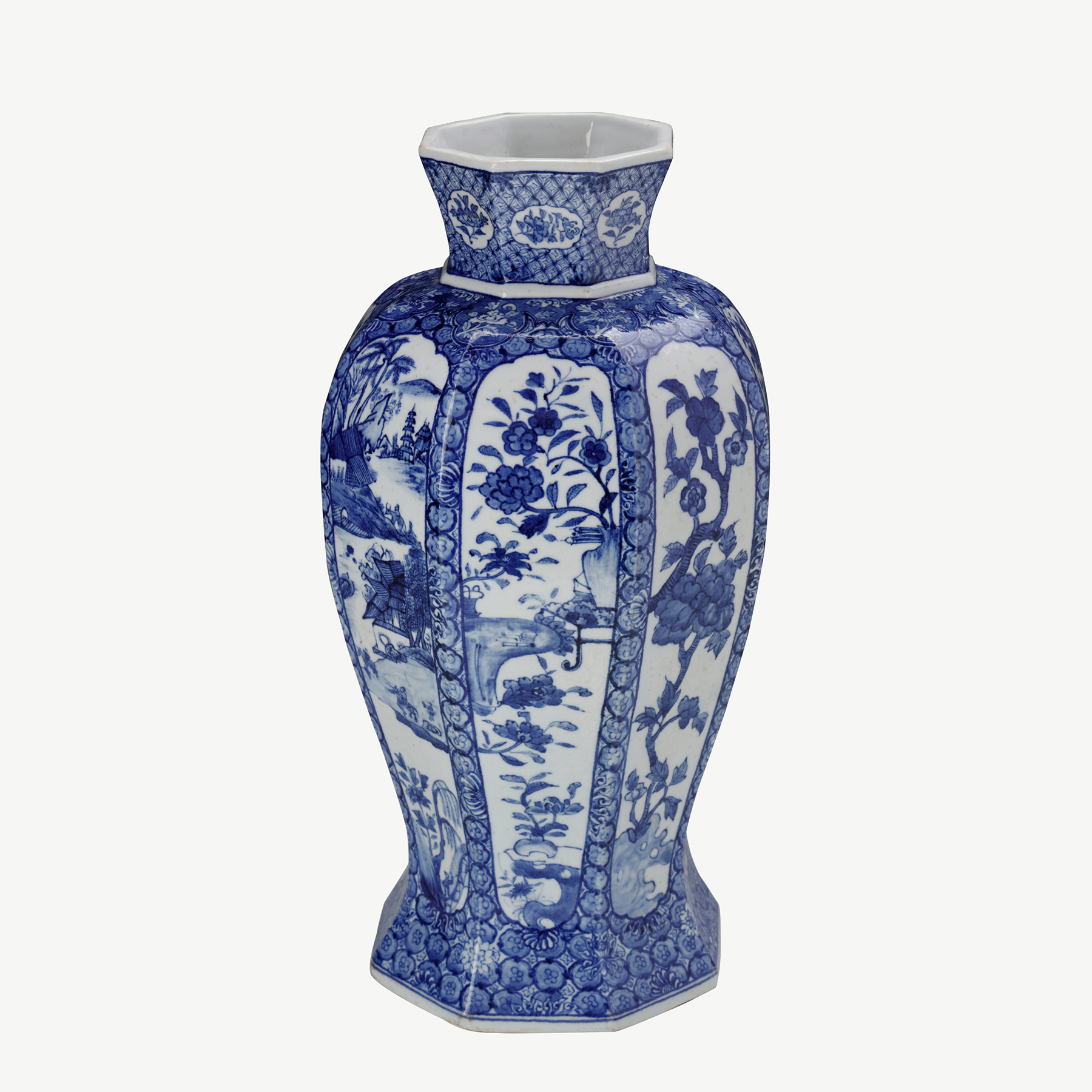 Japanese Imari Octagonal Baluster Vase