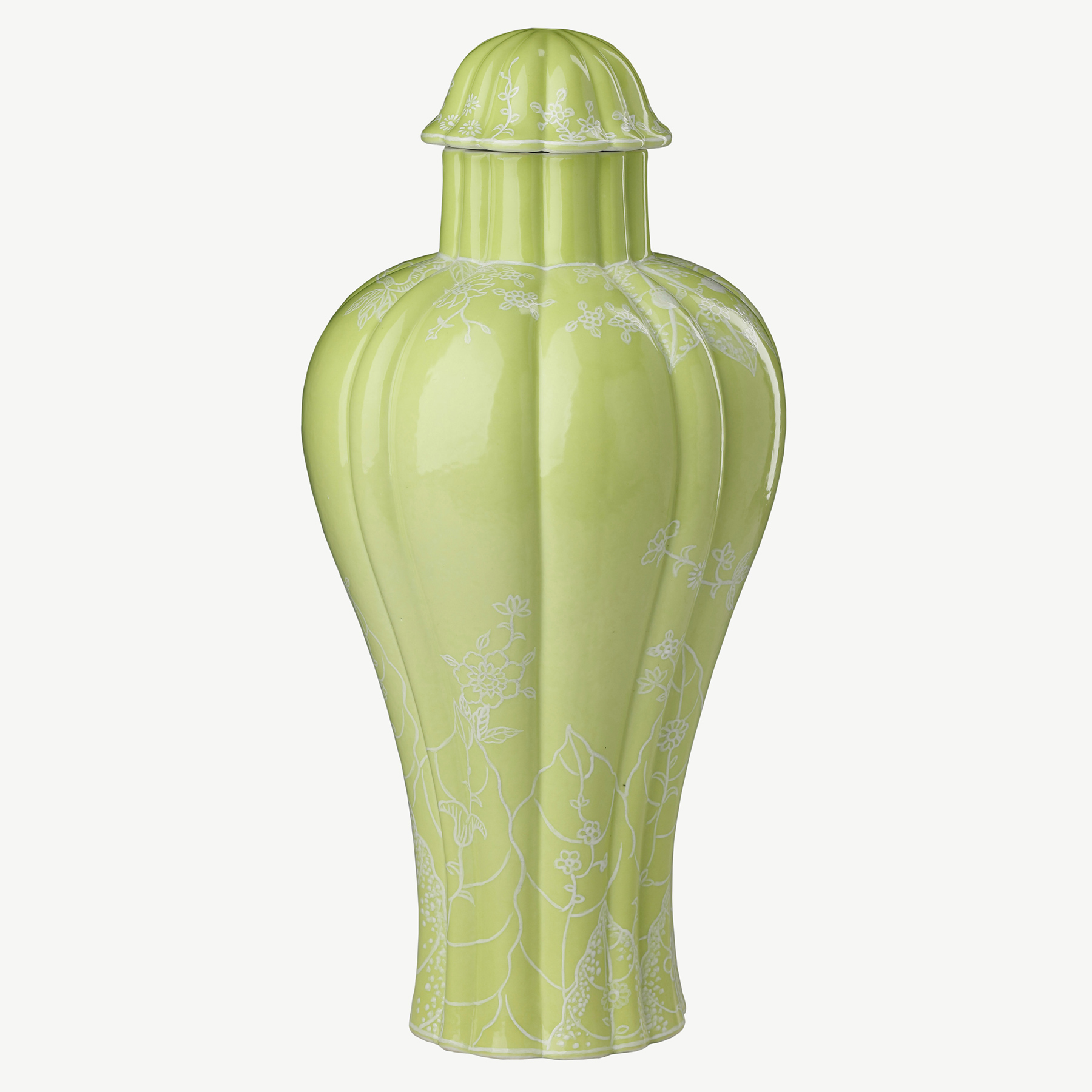 Bianco Chrysanthemum Tulip Mei Ping Vase