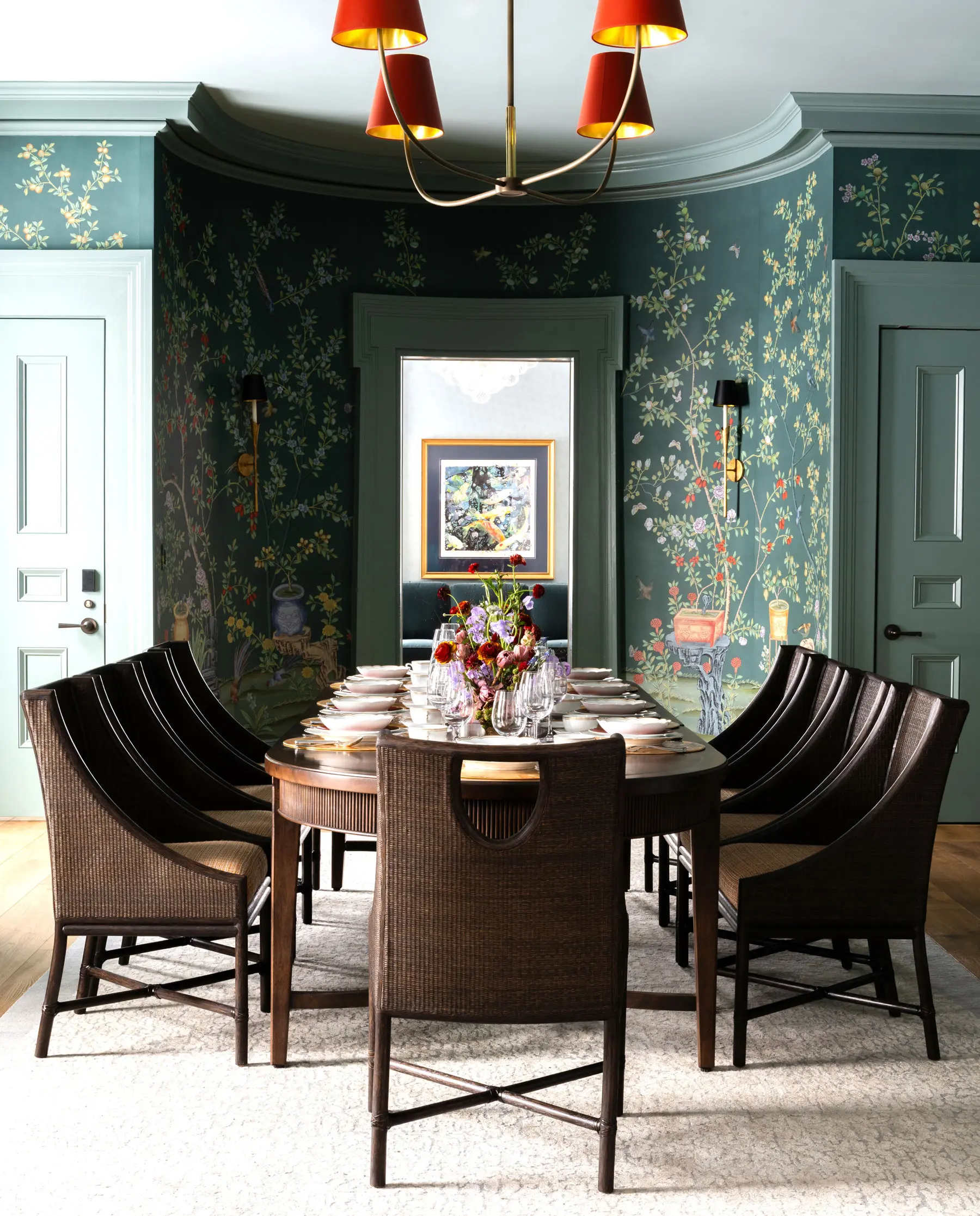 Colourway SC-47 on blue green Williamsburg