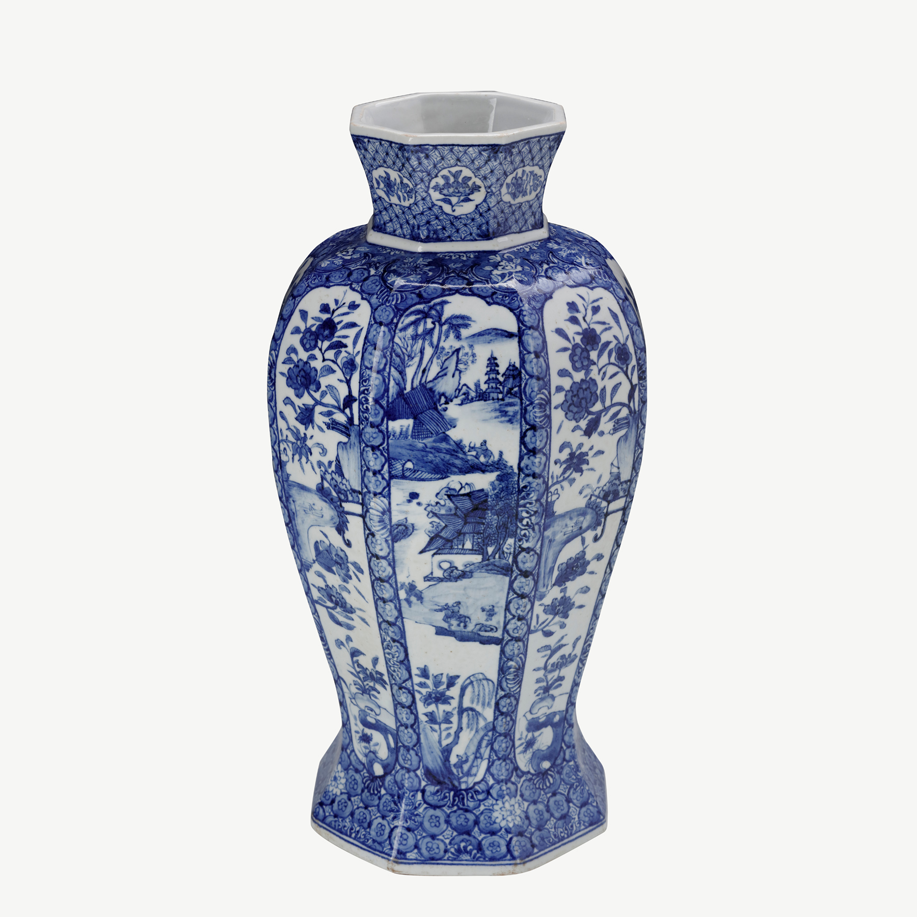 Japanese Imari Octagonal Baluster Vase