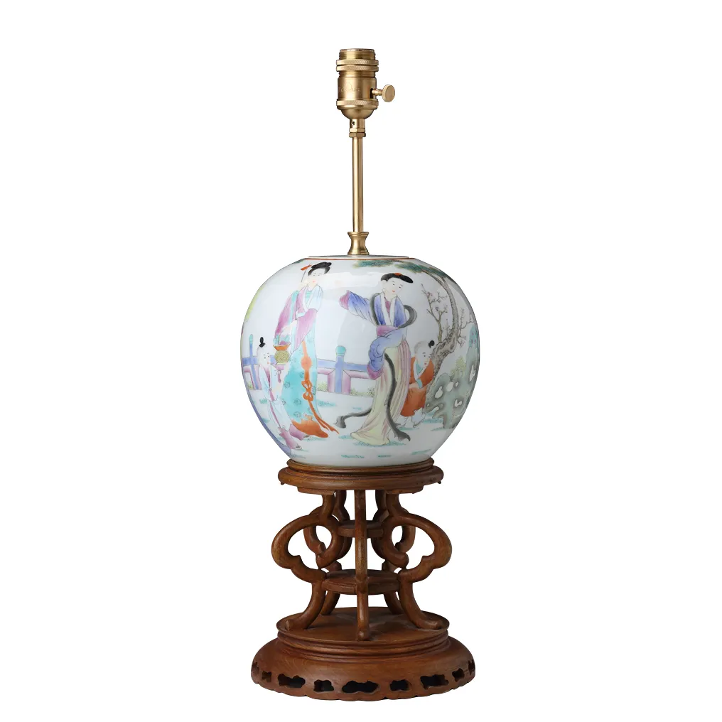 FAMILLE ROSE GINGER JAR