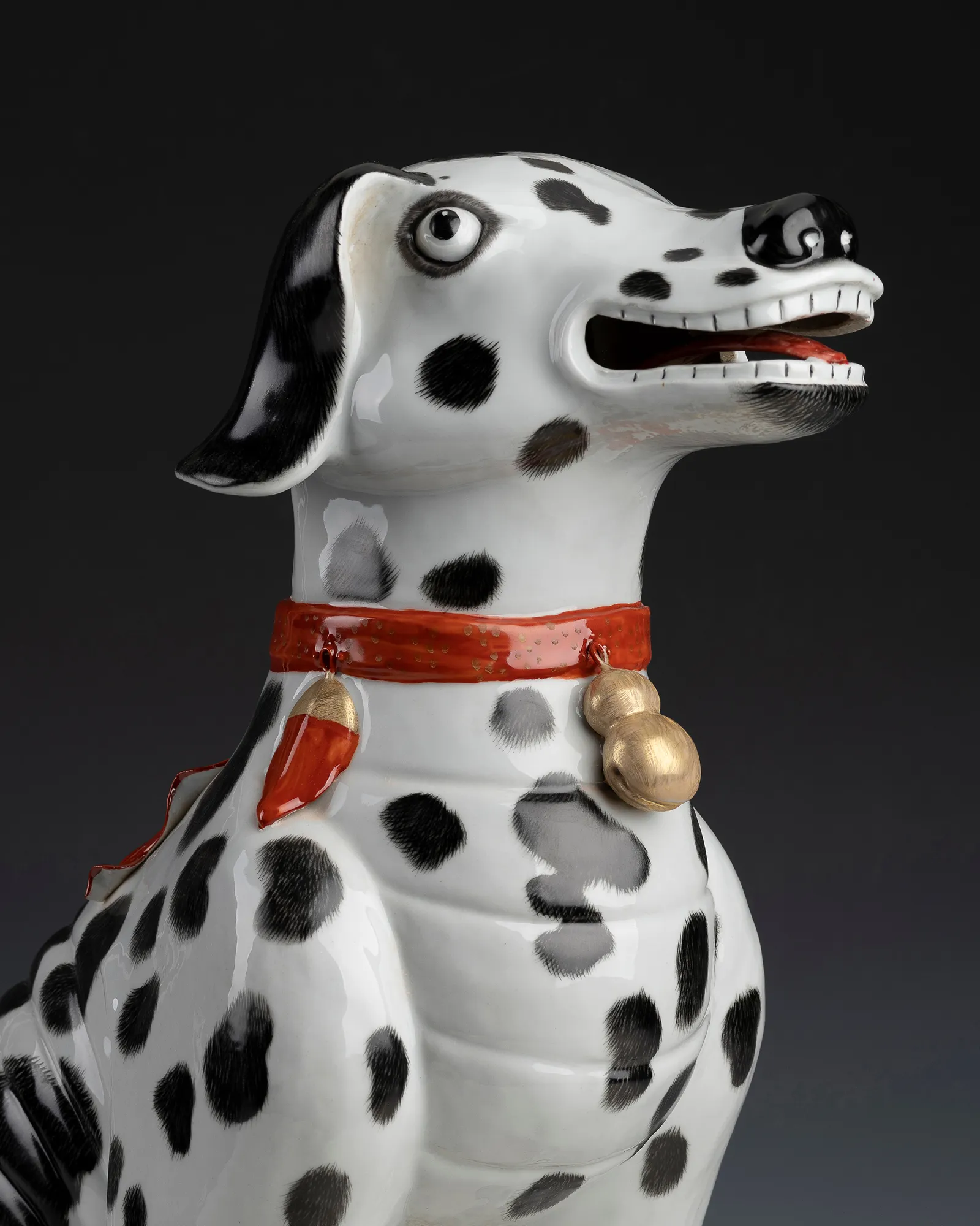 A PAIR OF 22” DALMATIAN CARRIAGE DOGS