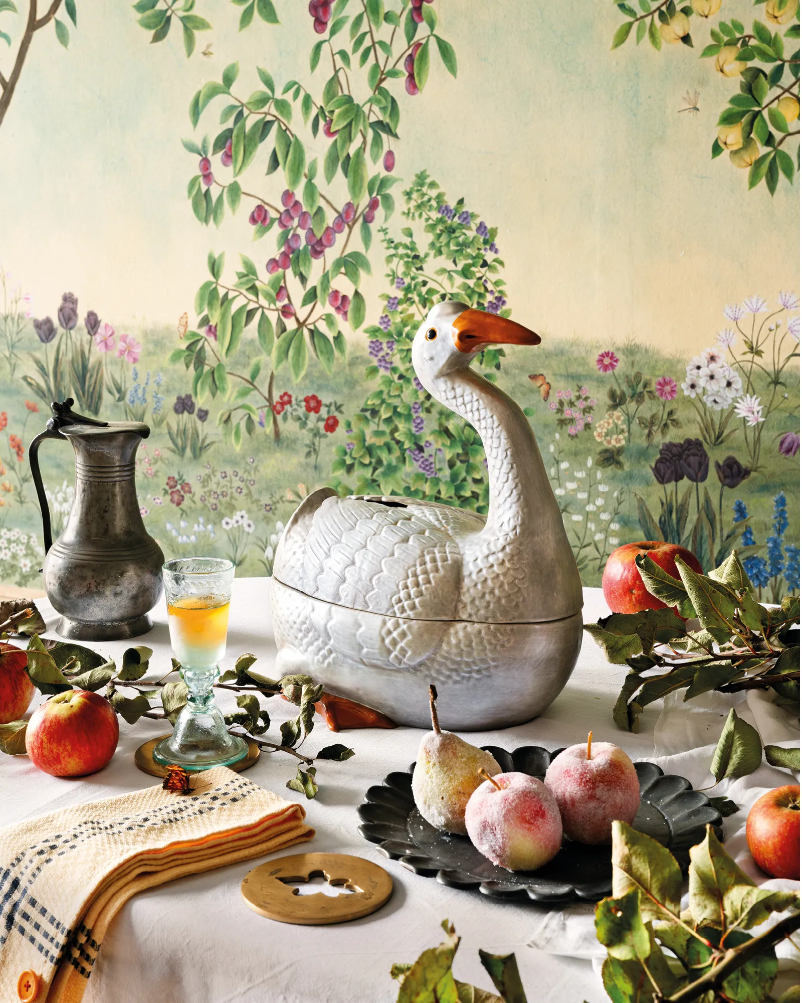 13” SILVER GOOSE SERVING TUREEN