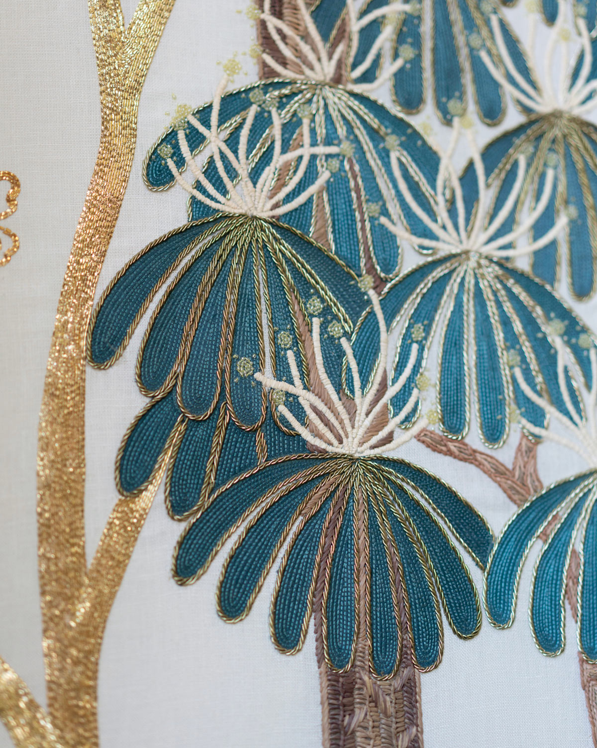 Mughal Pattern Tree Embroidered Wallcoverings Product Details