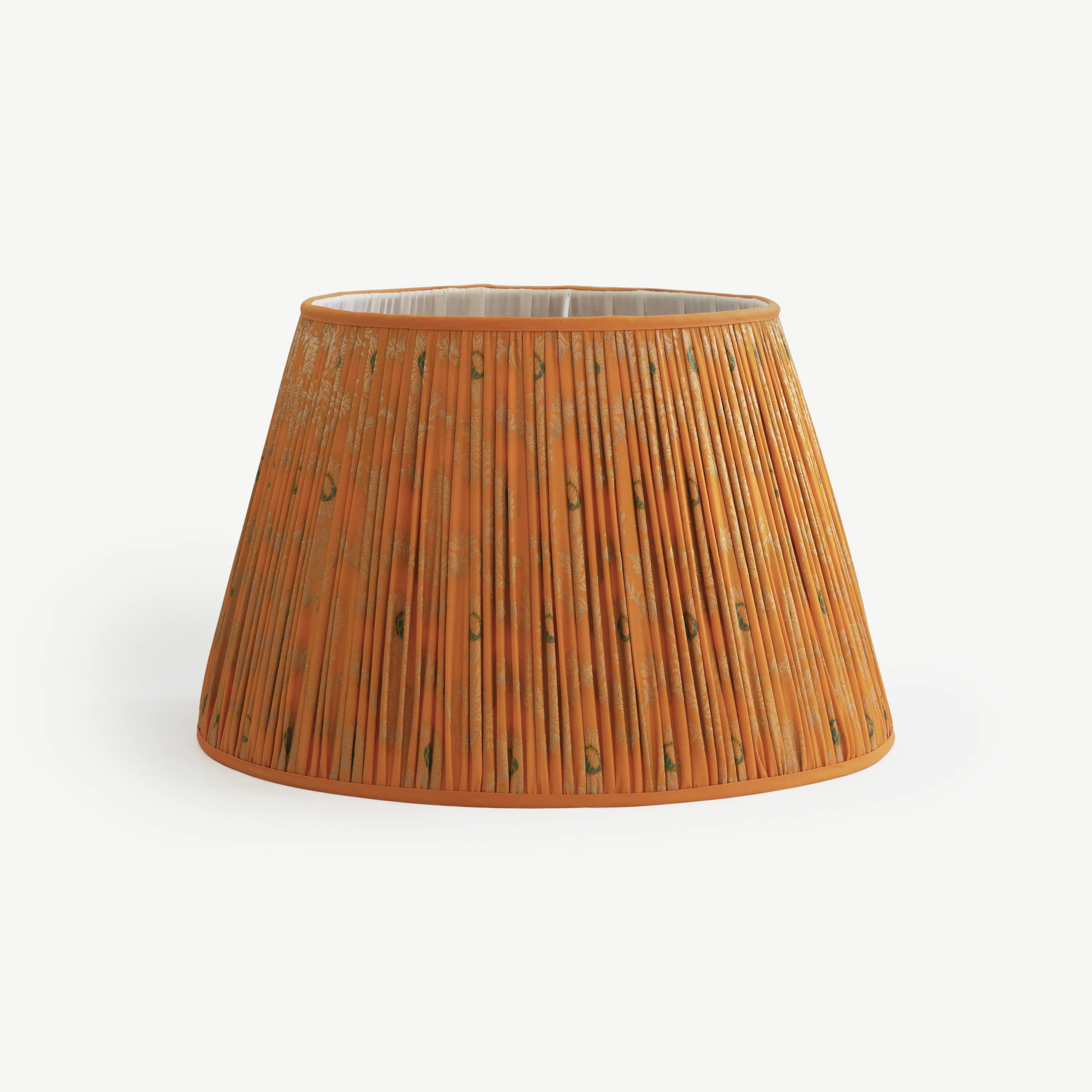 Orange lampshade with detailing