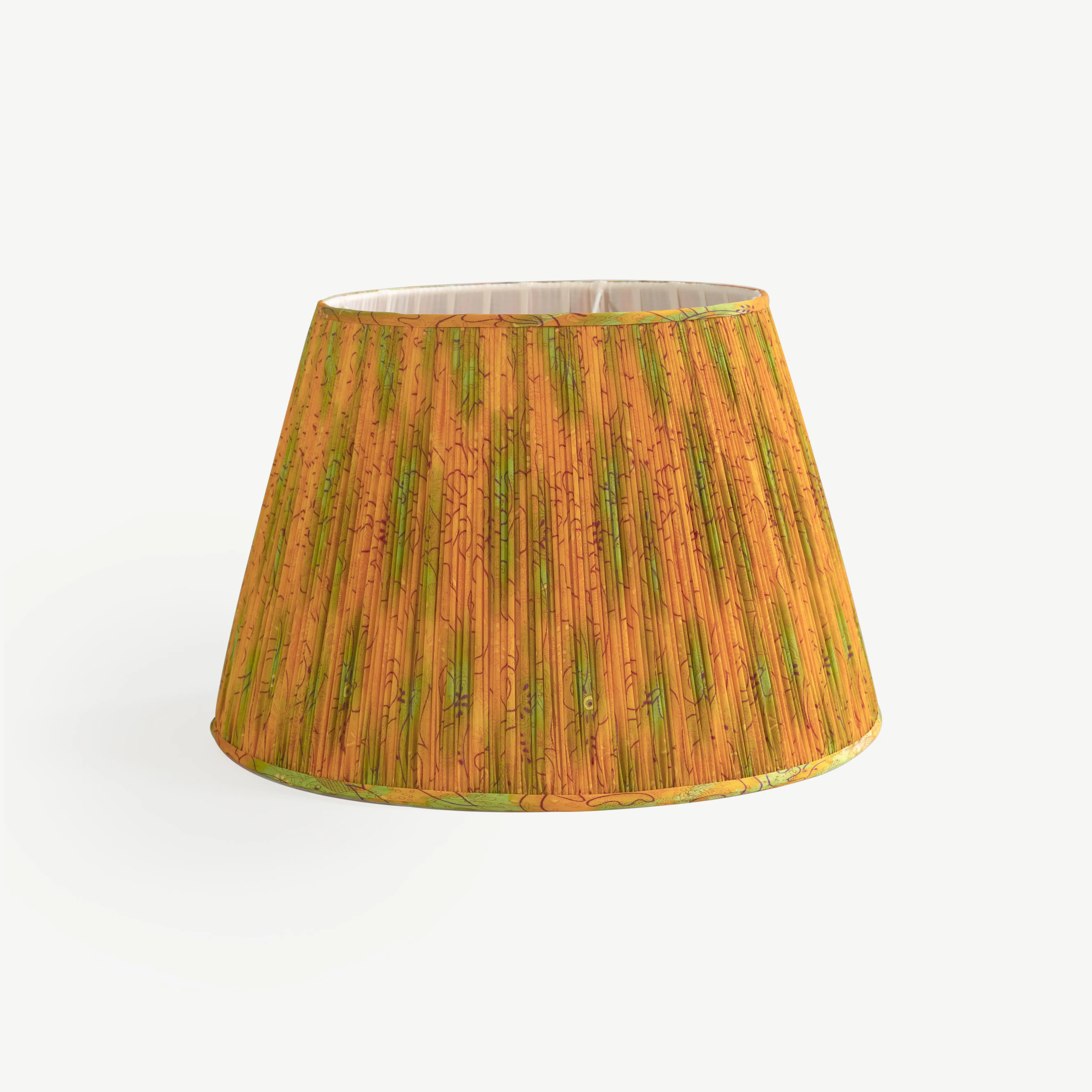 Yellow and green lampshade