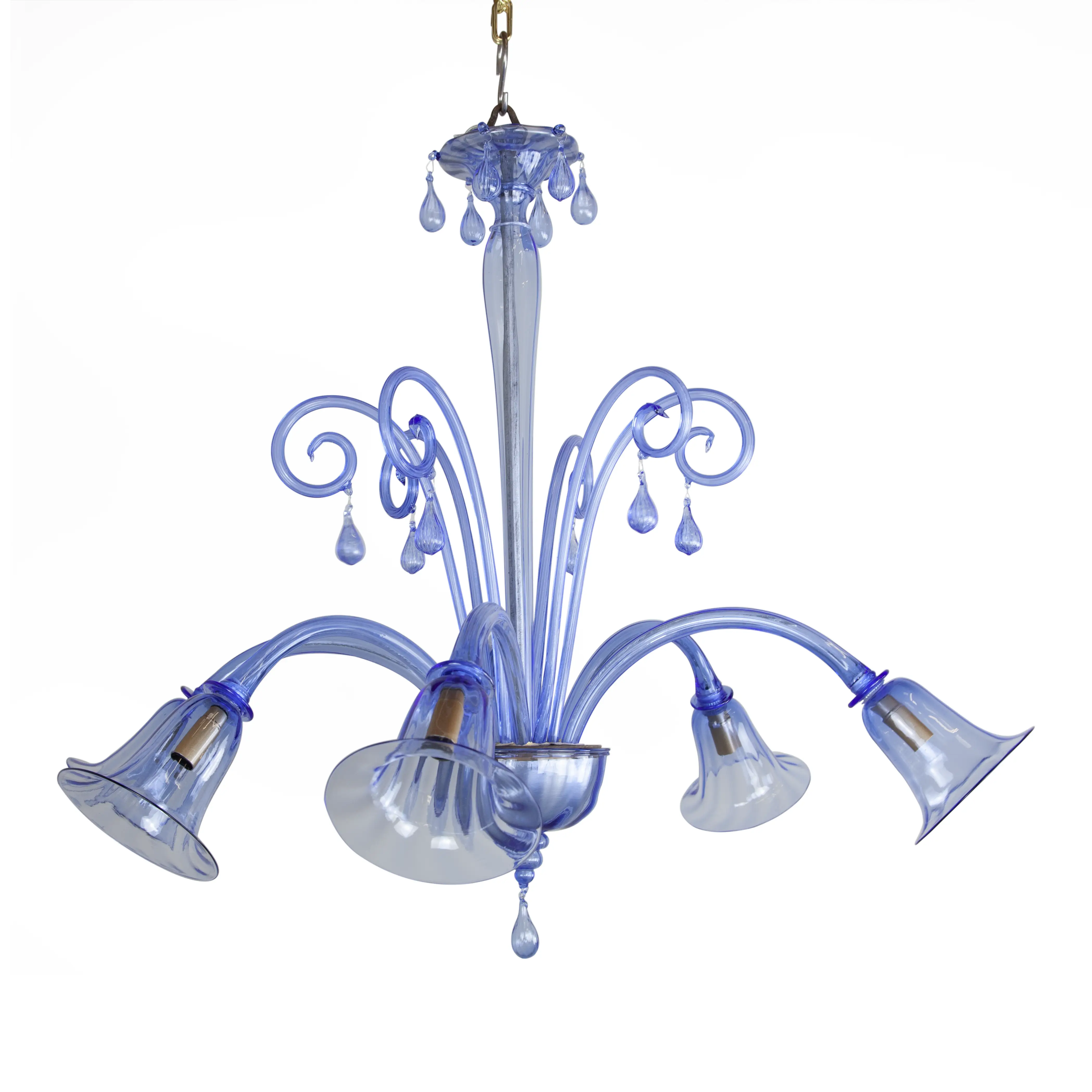 Blue Murano Glass Chandelier