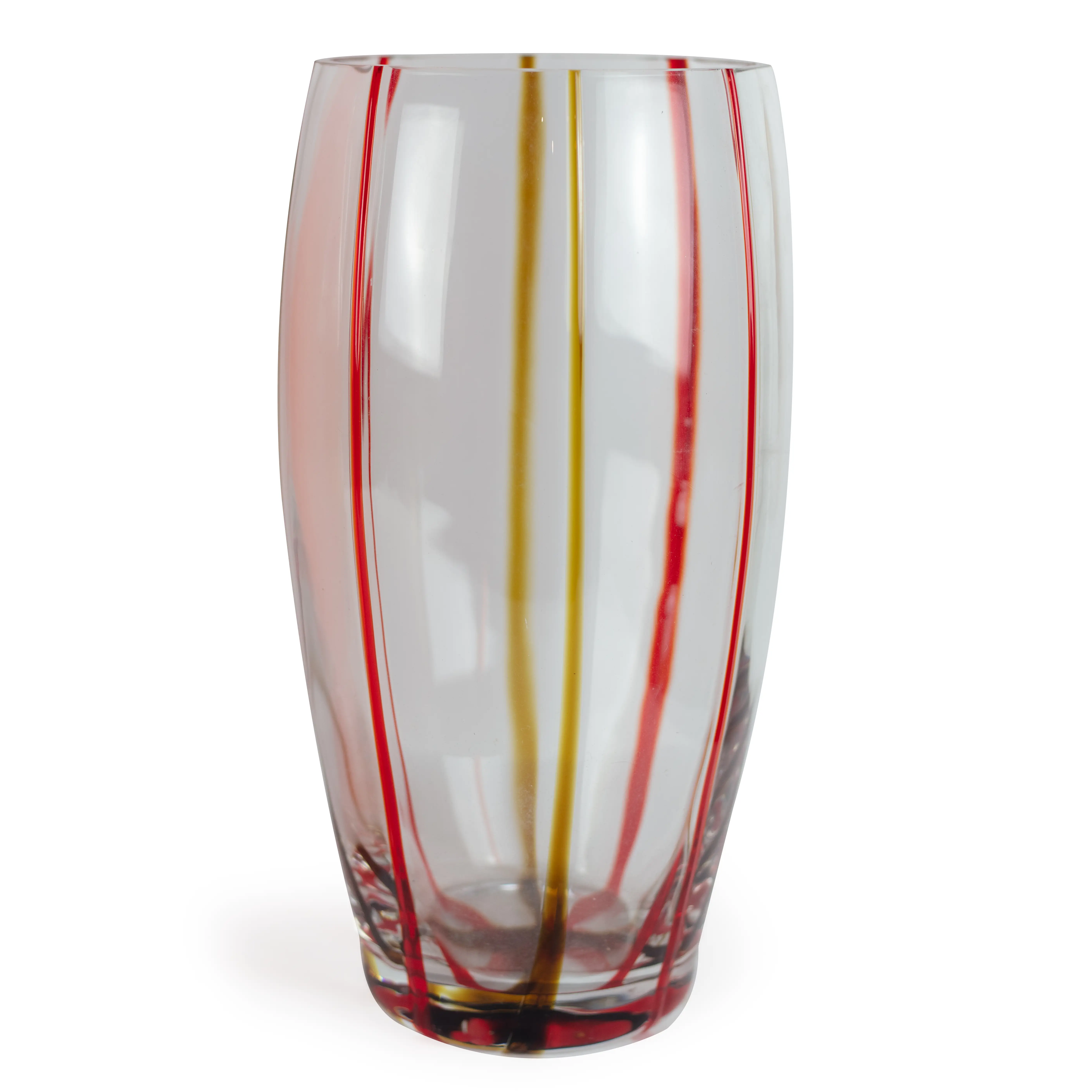 Striped Glass Vase