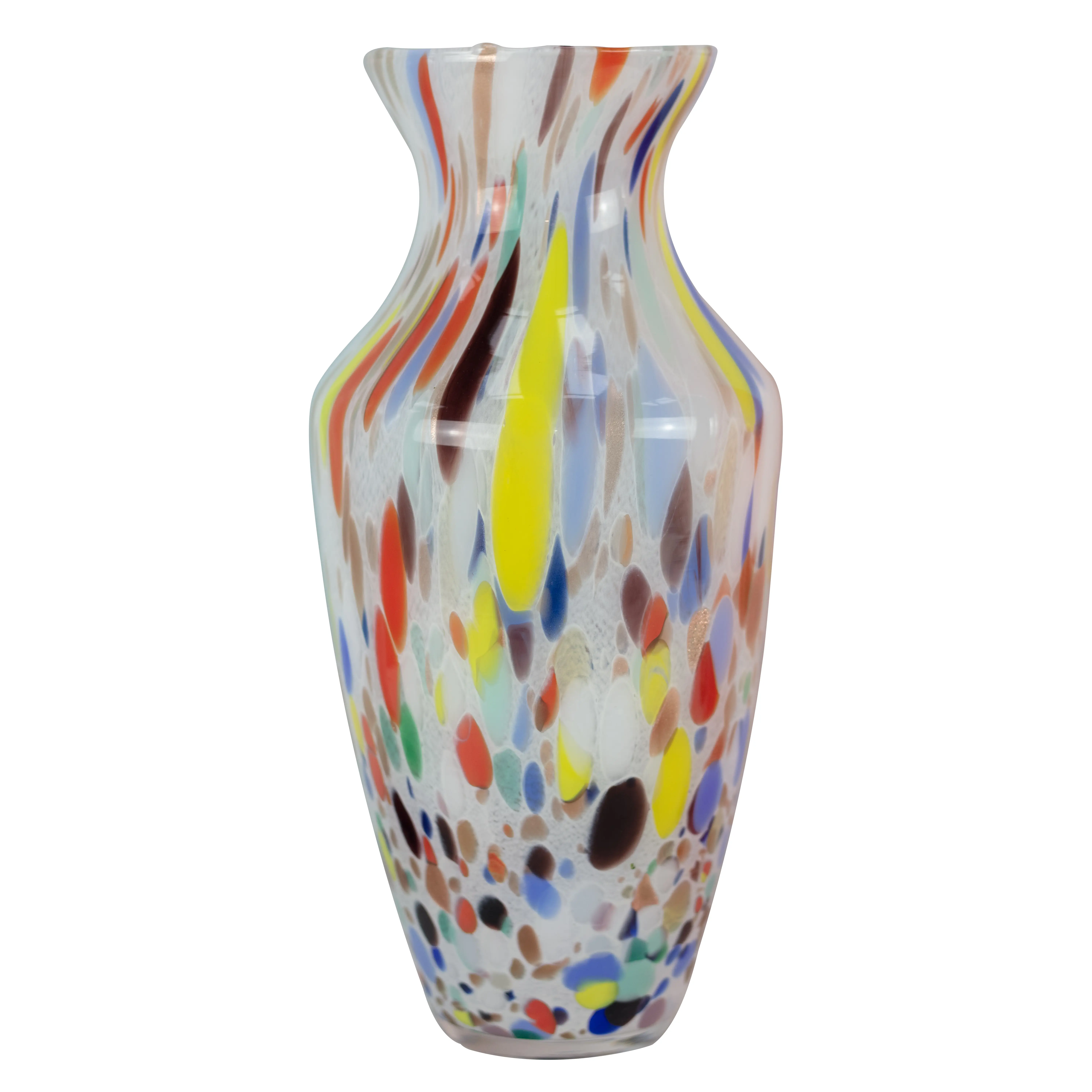 Multicoloured Glass Vase